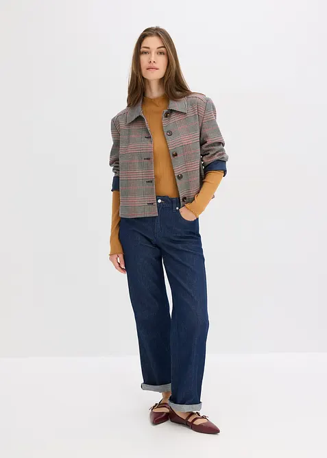 Figurbetontes Rippshirt, bonprix