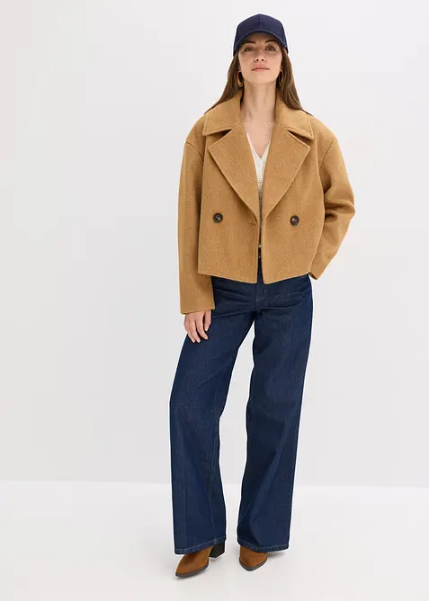 Übergangsjacke in Wolloptik, bonprix