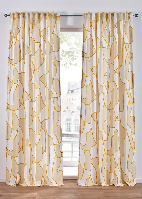 Voilage au motif graphique (1 pce), bonprix