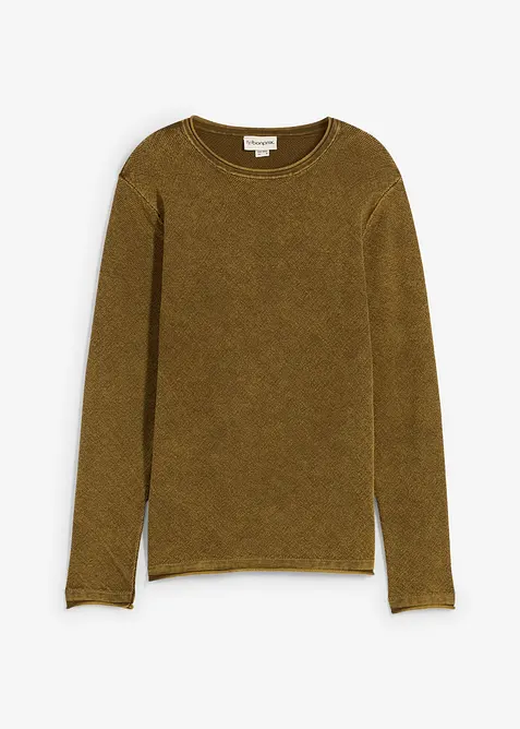 Pull aspect délavé, slim, bonprix