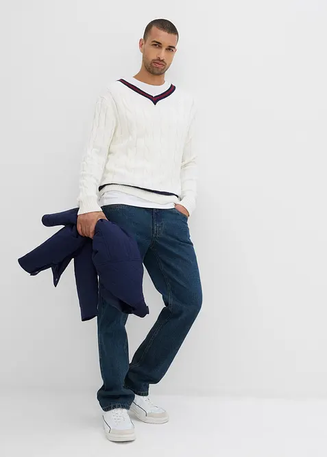 Pull en fine maille contenant du cachemire, bonprix