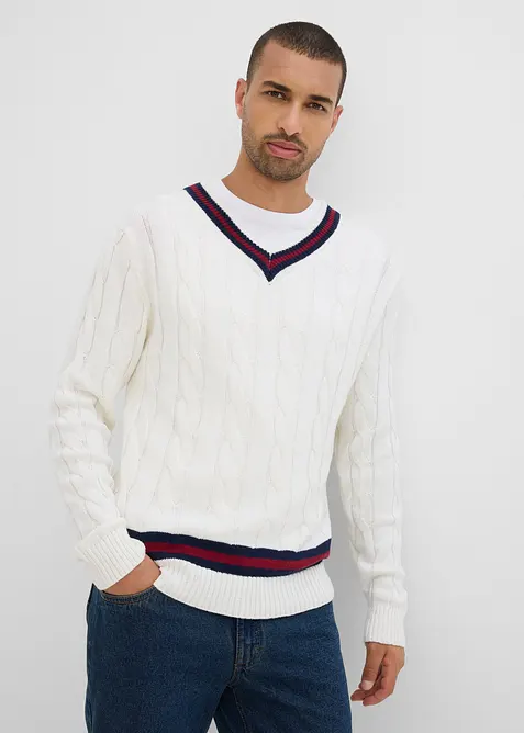 Pull en fine maille contenant du cachemire, bonprix