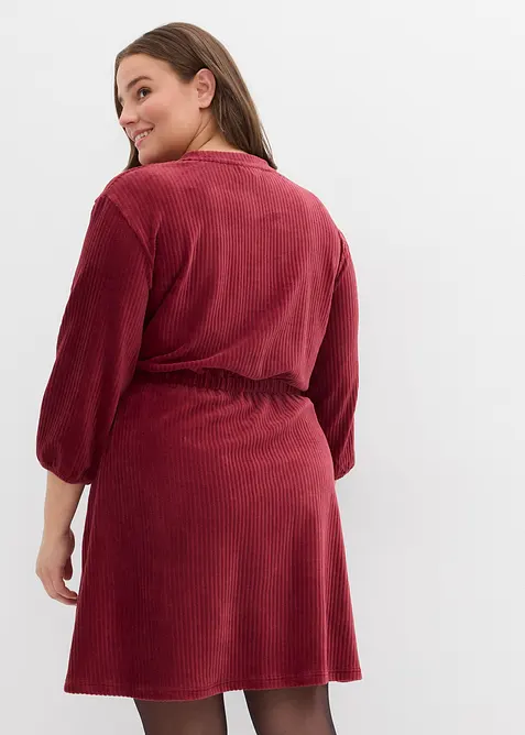 Robe en velours c&ocirc;tel&eacute; extensible, bonprix