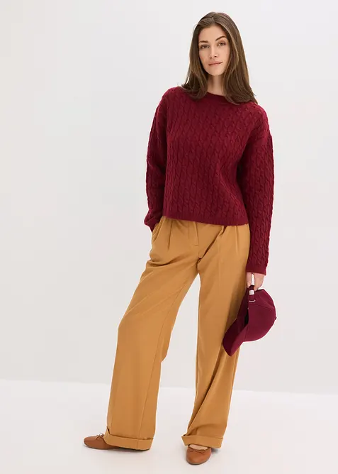 Pullover mit Zopfmuster, bonprix