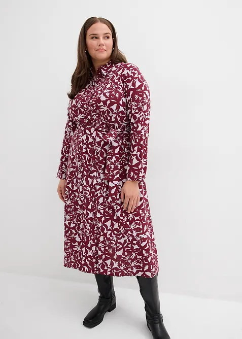 Robe-chemise en viscose fluide, bonprix