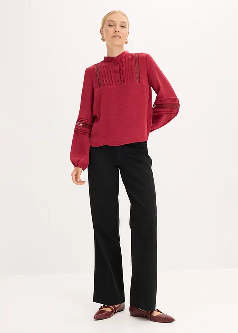 Oversize-Bluse mit Verzierungen, bonprix