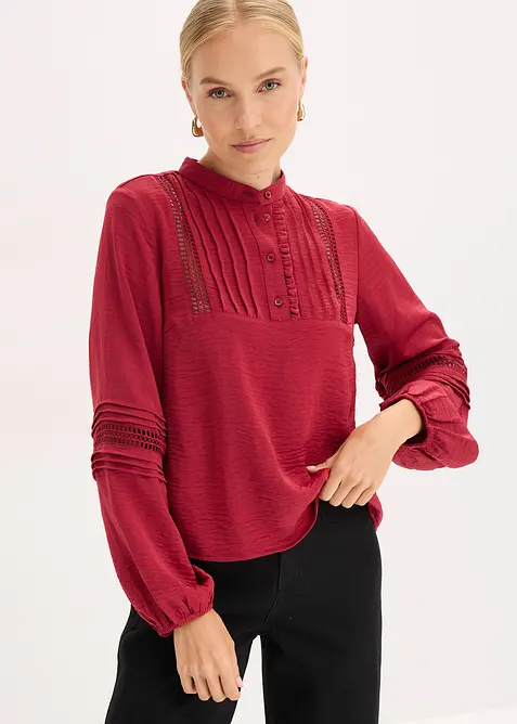 Oversize-Bluse mit Verzierungen, bonprix