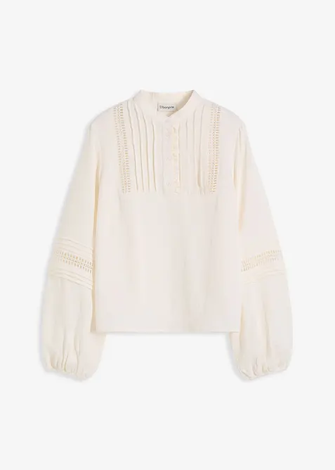 Oversize-Bluse mit Verzierungen, bonprix