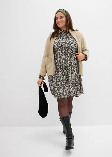 Minikleid aus fließender Viskose, bonprix