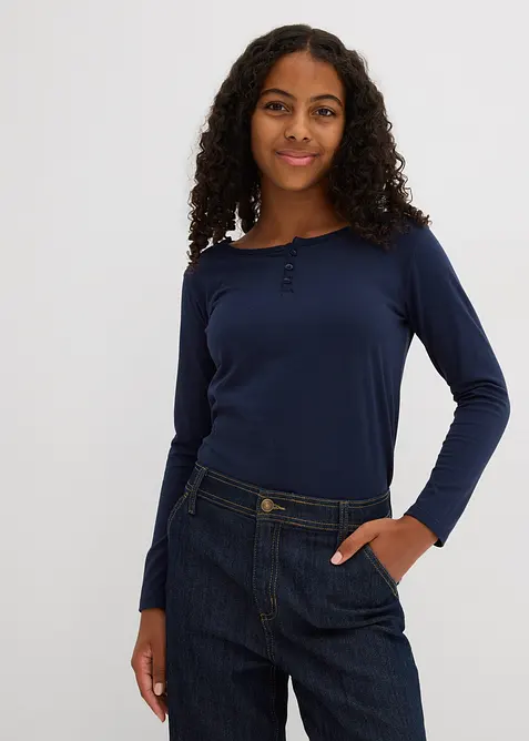 Lot de 2 T-shirts manches longues, bonprix