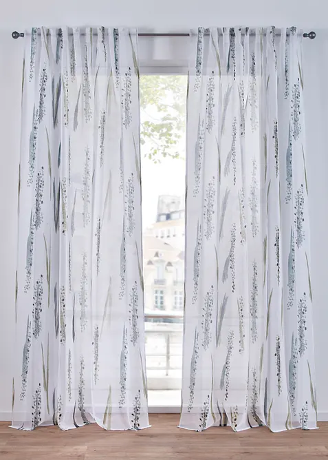 Voilage avec polyester recyclé (1 pce), bonprix