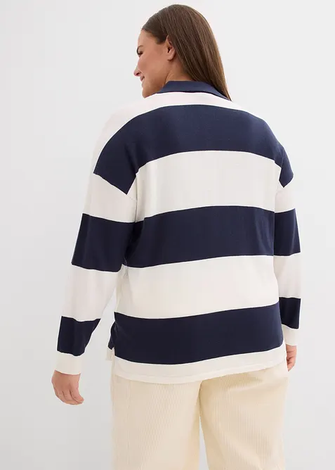 Oversize-Pullover mit Polokragen, bonprix