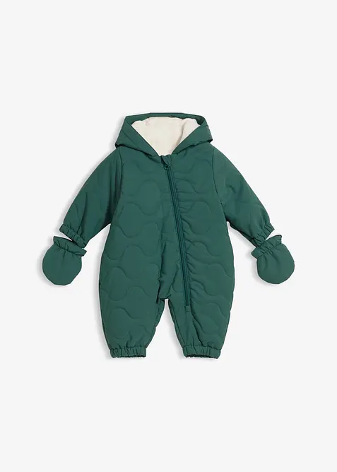 Combinaison de neige rembourrée avec gants détachables, bonprix