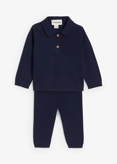 Pull col polo et legging (ens. 2 pces), bonprix