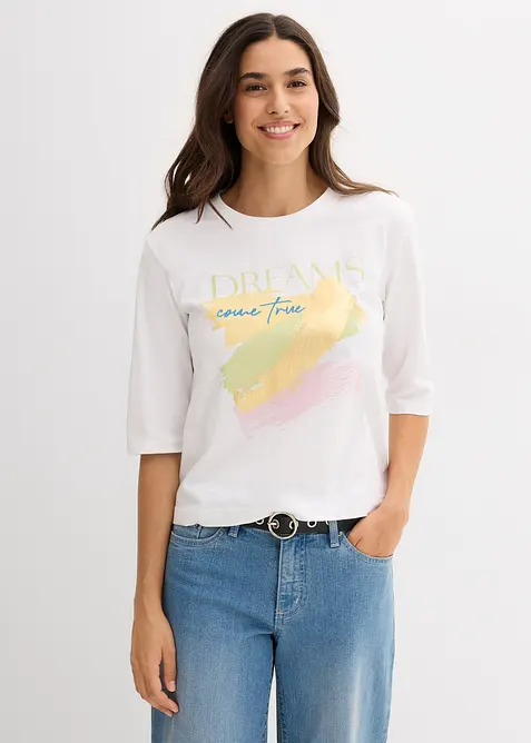 T-Shirt aus reiner Bio-Baumwolle, bonprix