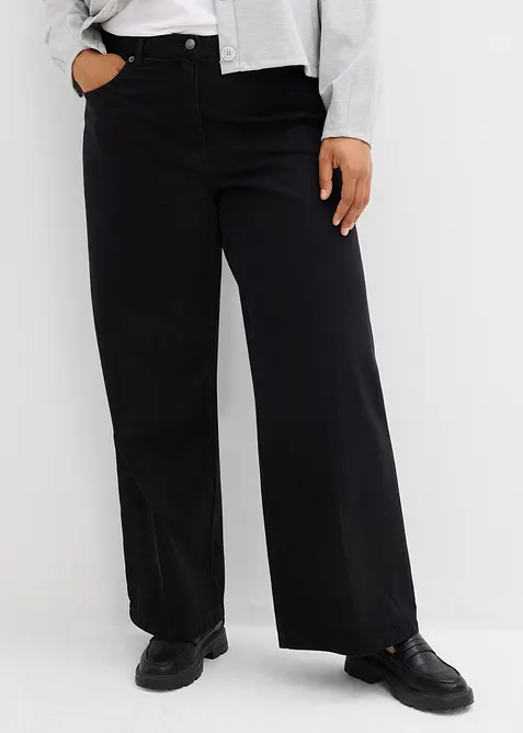 Pantalon à pinces en twill 100% coton, bonprix