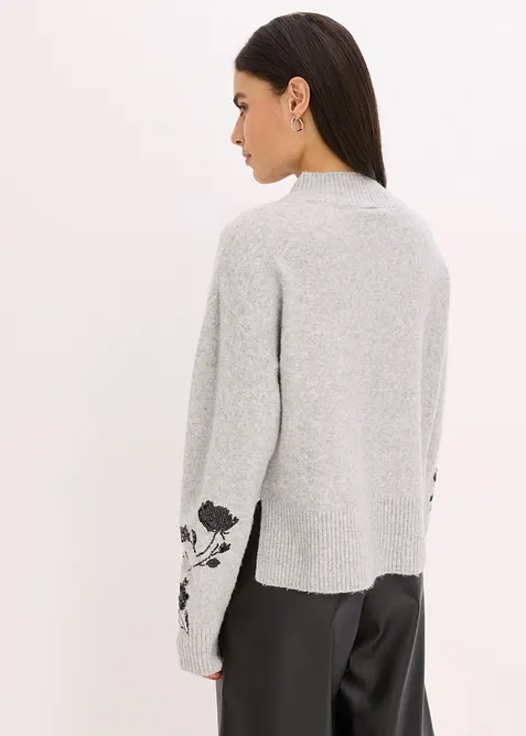 Pullover mit Pailettenstickerei, bonprix