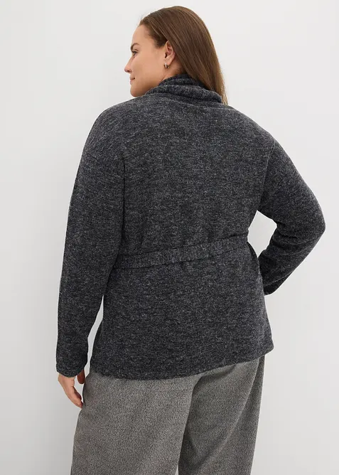 Strickjacke aus flauschigem Hairy Knit, bonprix