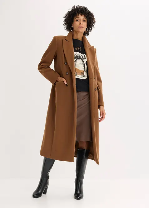 T-shirt manches longues en coton extensible, bonprix