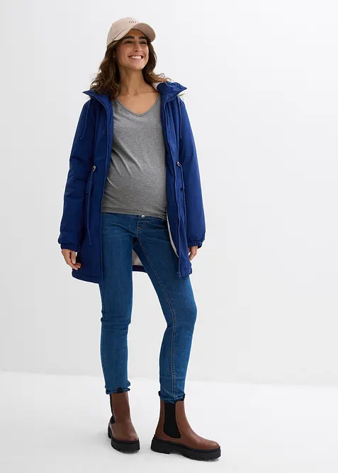 Kuschelig gefütterte Umstands-und Tragejacke, bonprix