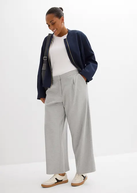 Pantalon large et décontracté en viscose majoritaire, bonprix
