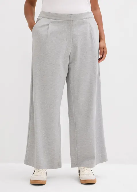 Pantalon large et décontracté en viscose majoritaire, bonprix