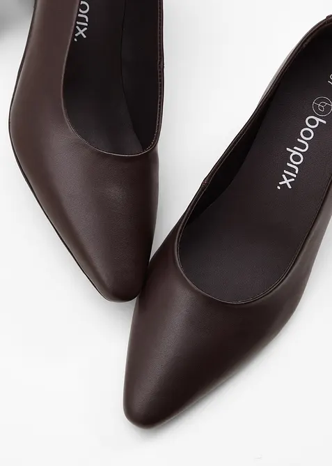 Escarpins en cuir, bonprix