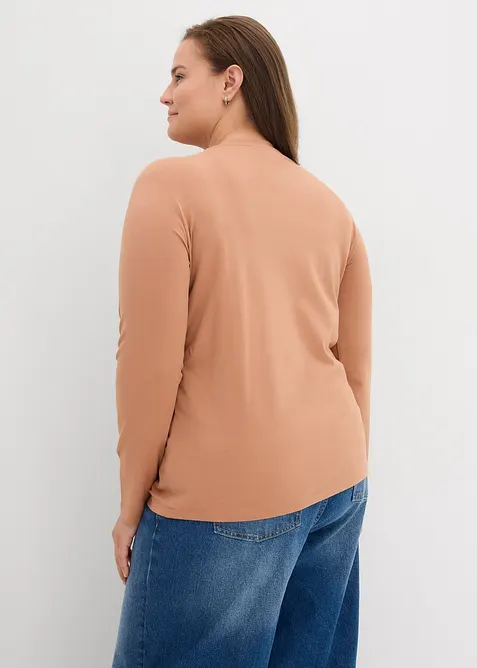 Langarmshirt mit reiner Bio-Baumwolle (2er Pack), bonprix