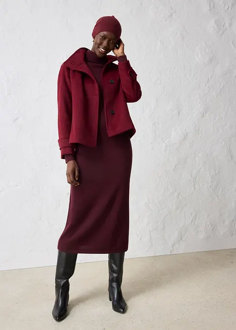 Bonnet en fine maille de laine mérinos, bonprix