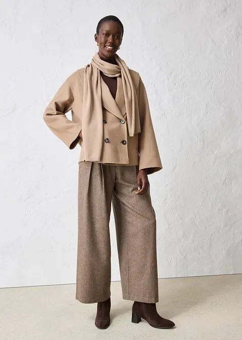 Feinstrickschal mit Merinowolle, bonprix