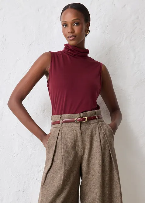 Ceinture fine en cuir, bonprix