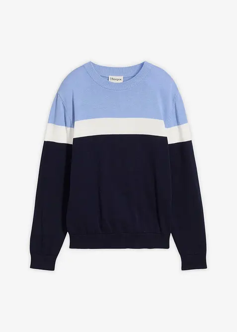 Feinstrickpullover aus reiner Baumwolle, bonprix