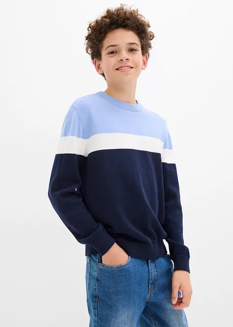 Feinstrickpullover aus reiner Baumwolle, bonprix