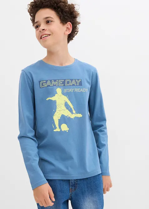 T-shirt manches longues 100% coton, bonprix