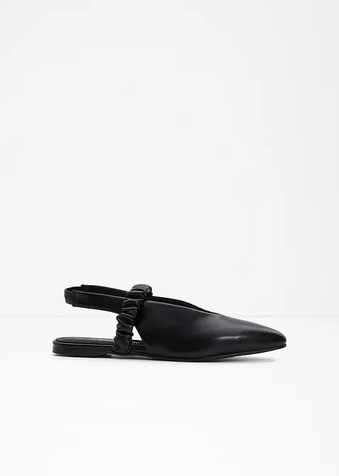 Sling-Ballerinas mit Raffung, bonprix