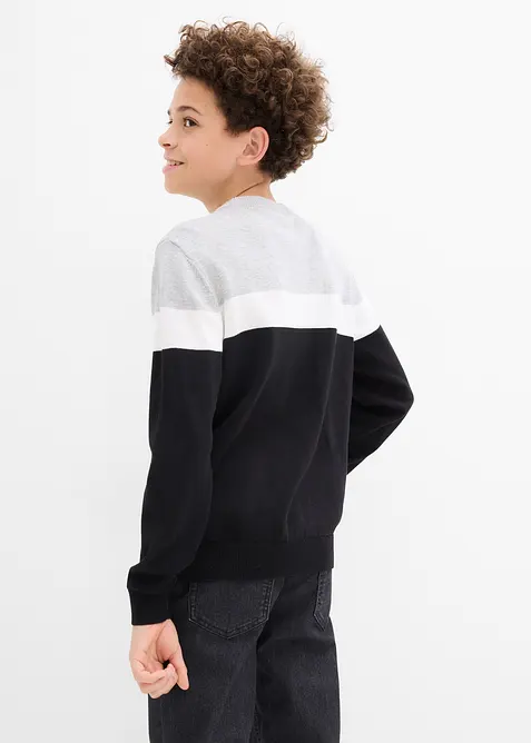 Pull en fine maille 100% coton, bonprix