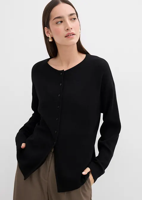 Taillierte Strickjacke aus Viskose-Mix, bonprix