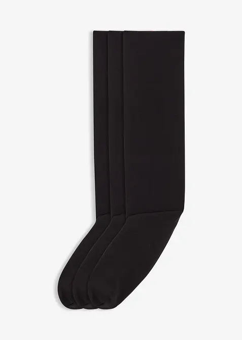 Thermo Kniestrümpfe 120den in Feinstrumpfqualität mit Innenfleece (3er Pack), bonprix