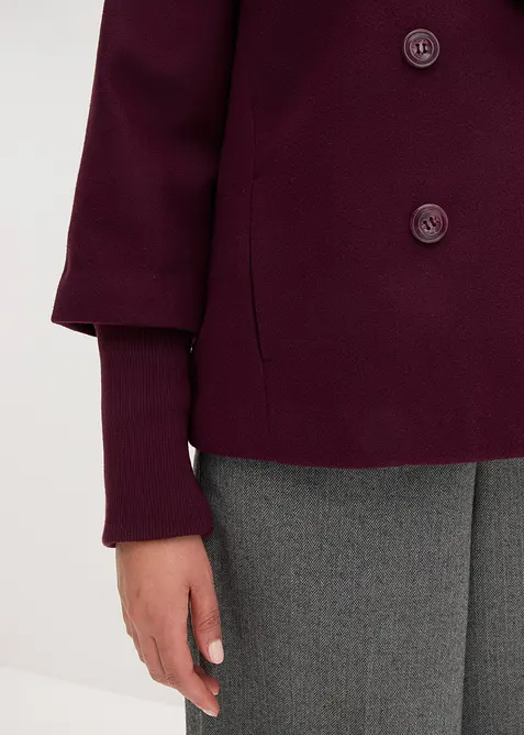 Cabanjacke mit Strick&auml;rmeln, bonprix