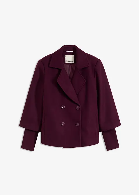 Cabanjacke mit Strick&auml;rmeln, bonprix