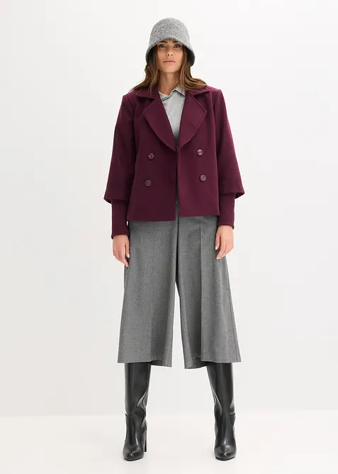 Cabanjacke mit Strick&auml;rmeln, bonprix