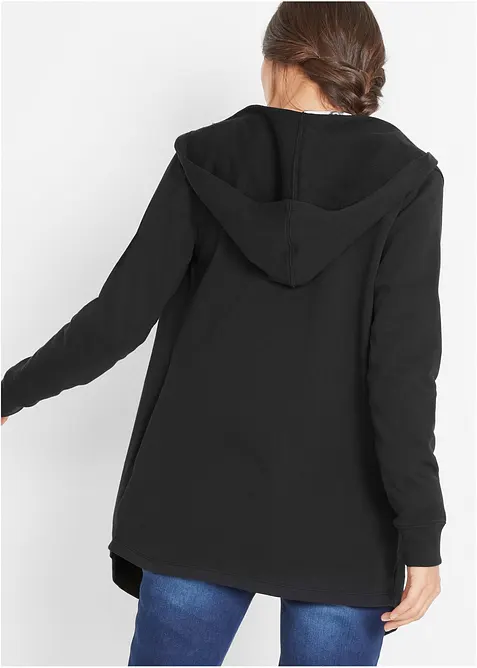 Gilet long en molleton de coton mélangé, bonprix