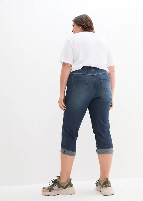 Jean Slim, taille mi-haute, coton, bonprix