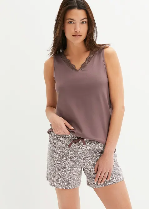 Shorty mit feiner Spitze, bonprix