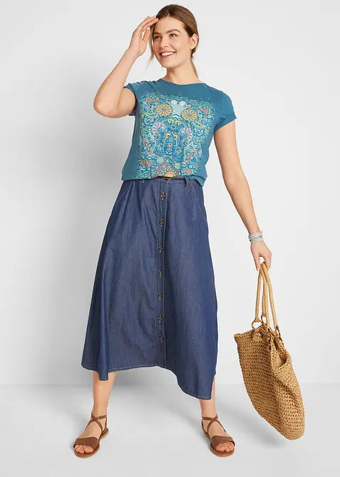 T-Shirt aus reiner Baumwolle, bonprix