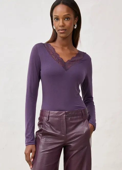 Shirt mit Wolle, bonprix