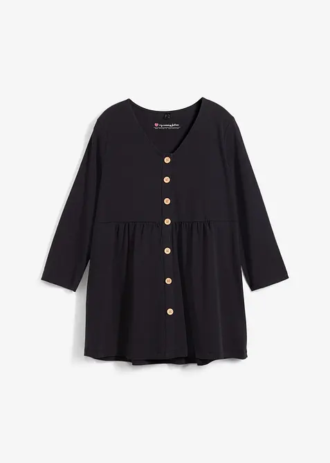 2-in-1 Umstandsshirt und Stillshirt aus Bio-Baumwolle, bonprix