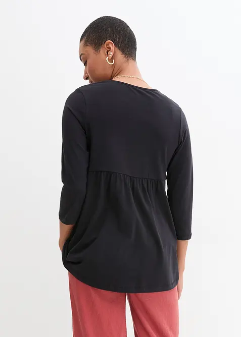 2-in-1 Umstandsshirt und Stillshirt aus Bio-Baumwolle, bonprix