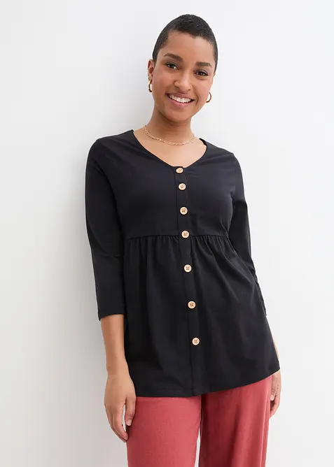 2-in-1 Umstandsshirt und Stillshirt aus Bio-Baumwolle, bonprix
