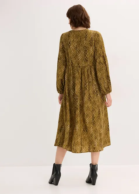 Robe midi en satin fluide, bonprix